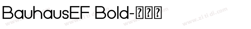 BauhausEF Bold字体转换